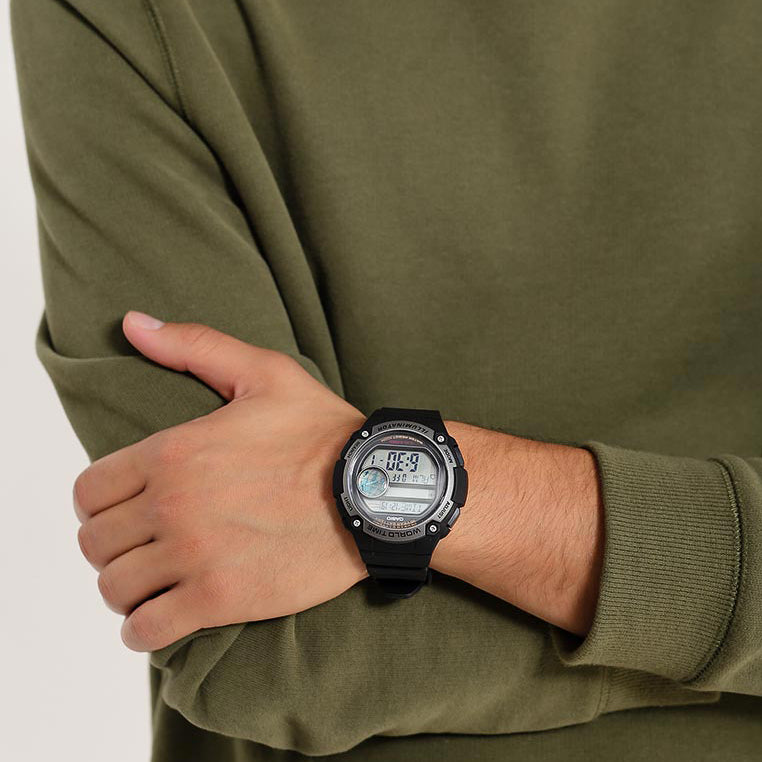 CASIO AE-3000W-1AVDF BLACK COMMANDER - ADVENTURE AWAITS Men's Watch with rugged design, multiple time zones, and water resistance.-i-Watch-2