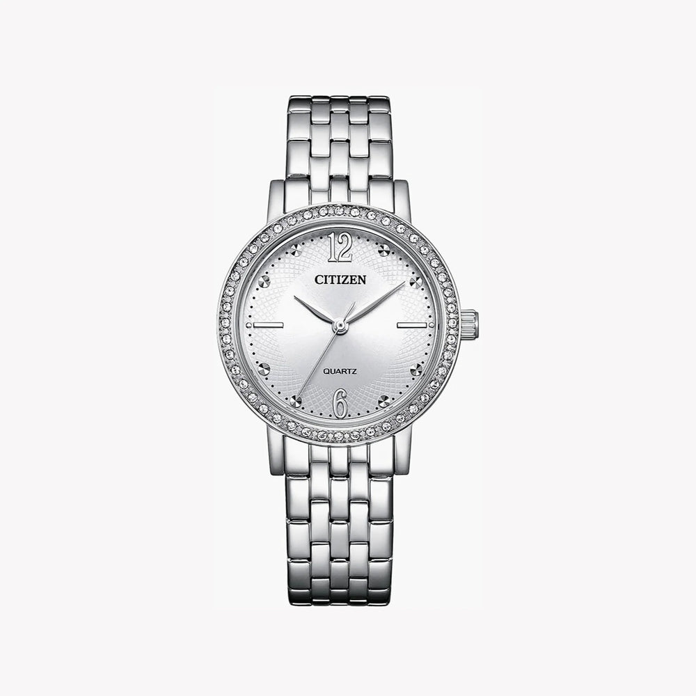 Citizen Women's Silver Stainless Steel Watch, Crystals | El3100-55a by i-watch