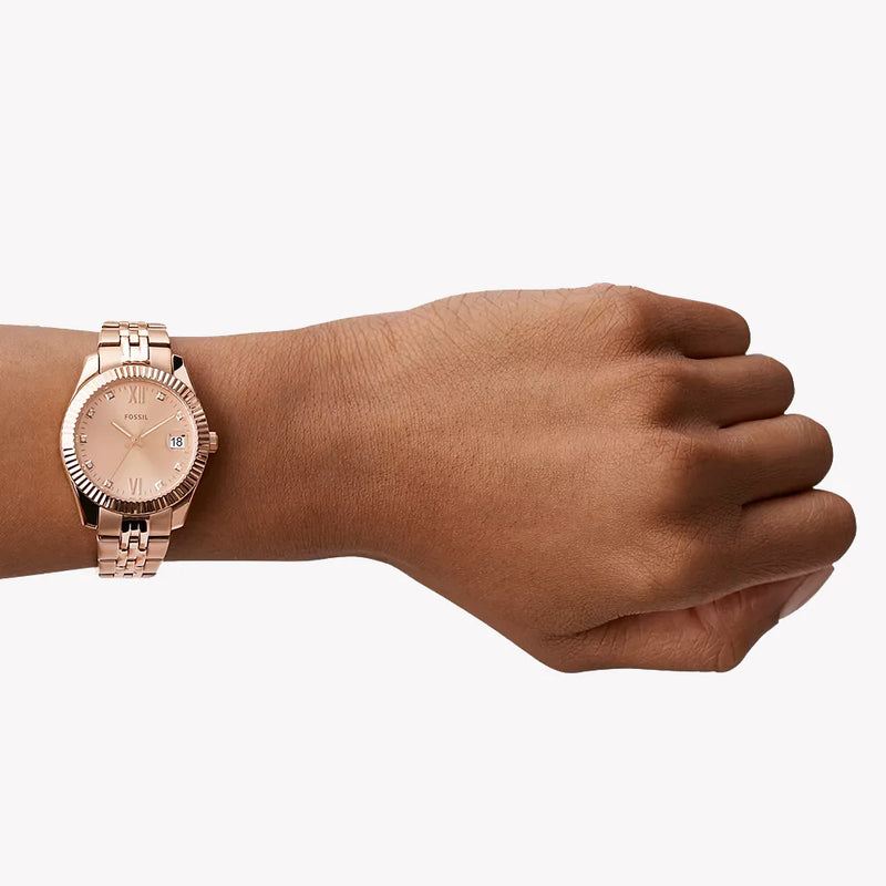 Fossil Women's Rose Gold Watch, Stainless Steel | Es4898 by i-watch