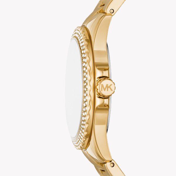 MICHAEL KORS MK7363 RADIANT SOPHISTICATION - ELEGANT GOLD WOMEN'S WATCH WITH PRISTINE WHITE DIAL