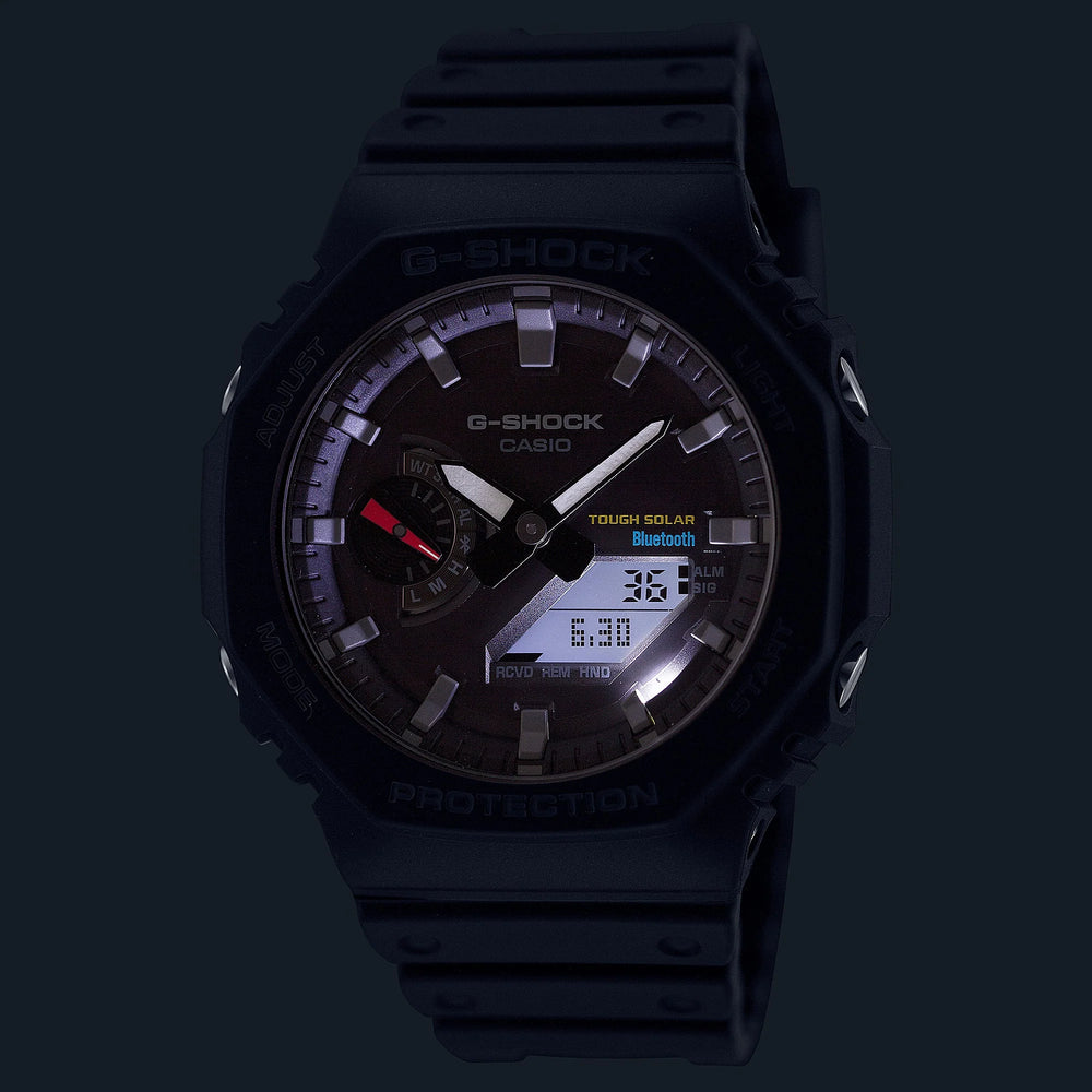 G-Shock Men's Black Resin Watch, Octagonal Design | Ga-B2100-1adr by i-watch