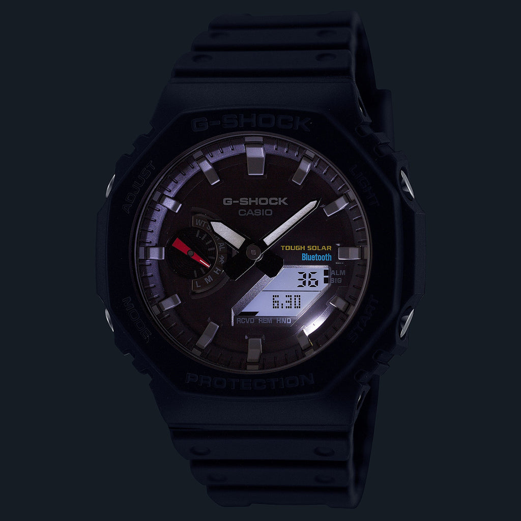 CASIO G-SHOCK GA-B2100-1ADR OAK BOLD - MONTRE POUR HOMMES STYLE ROBUSTE ET CONNECTIVITÉ INTELLIGENTE