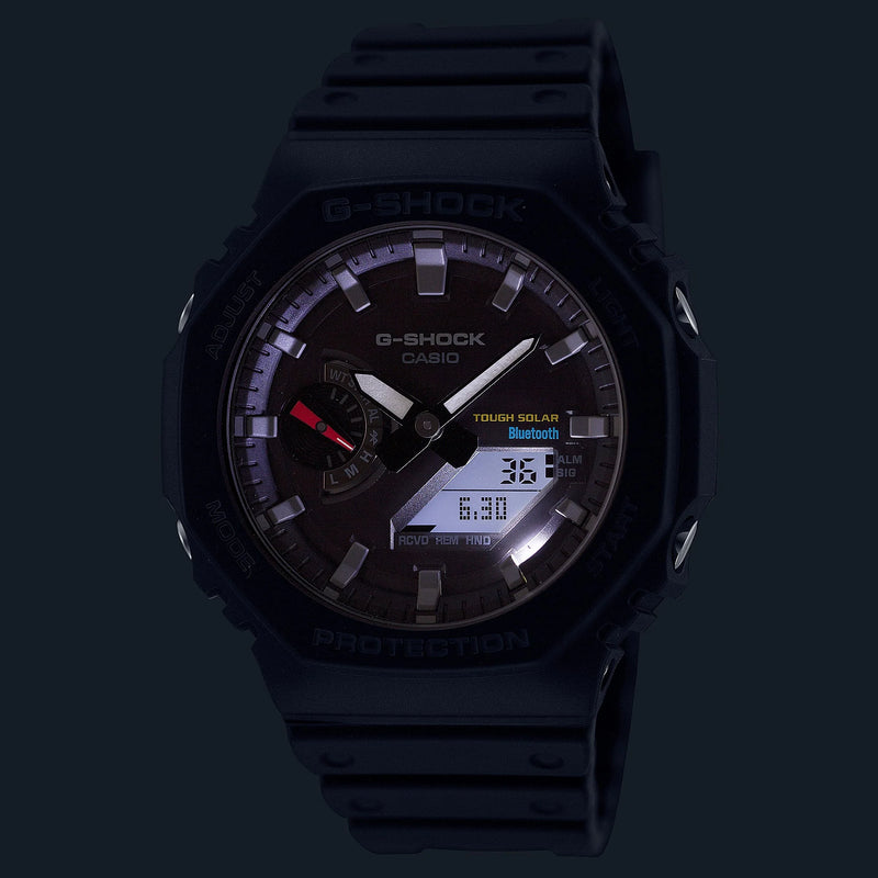 G-Shock Men's Black Resin Watch, Octagonal Design | Ga-B2100-1adr by i-watch