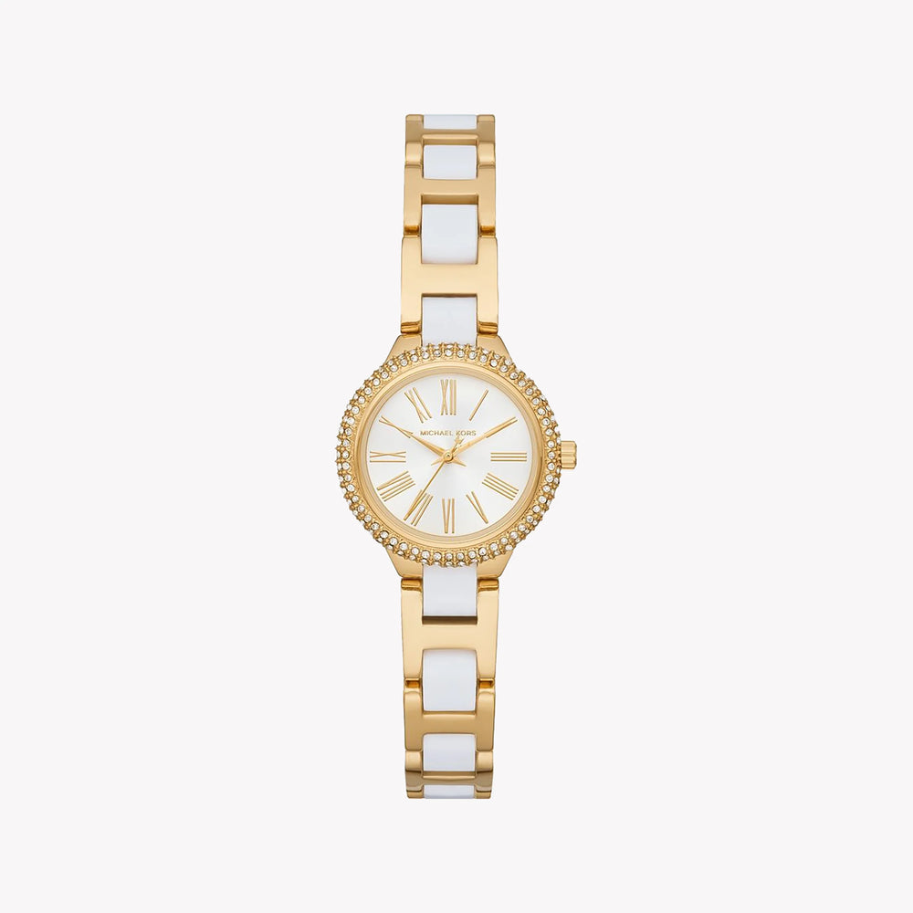 Michael Kors Women's Gold Stainless Steel Watch, White Dial | Mk6581 by i-watch