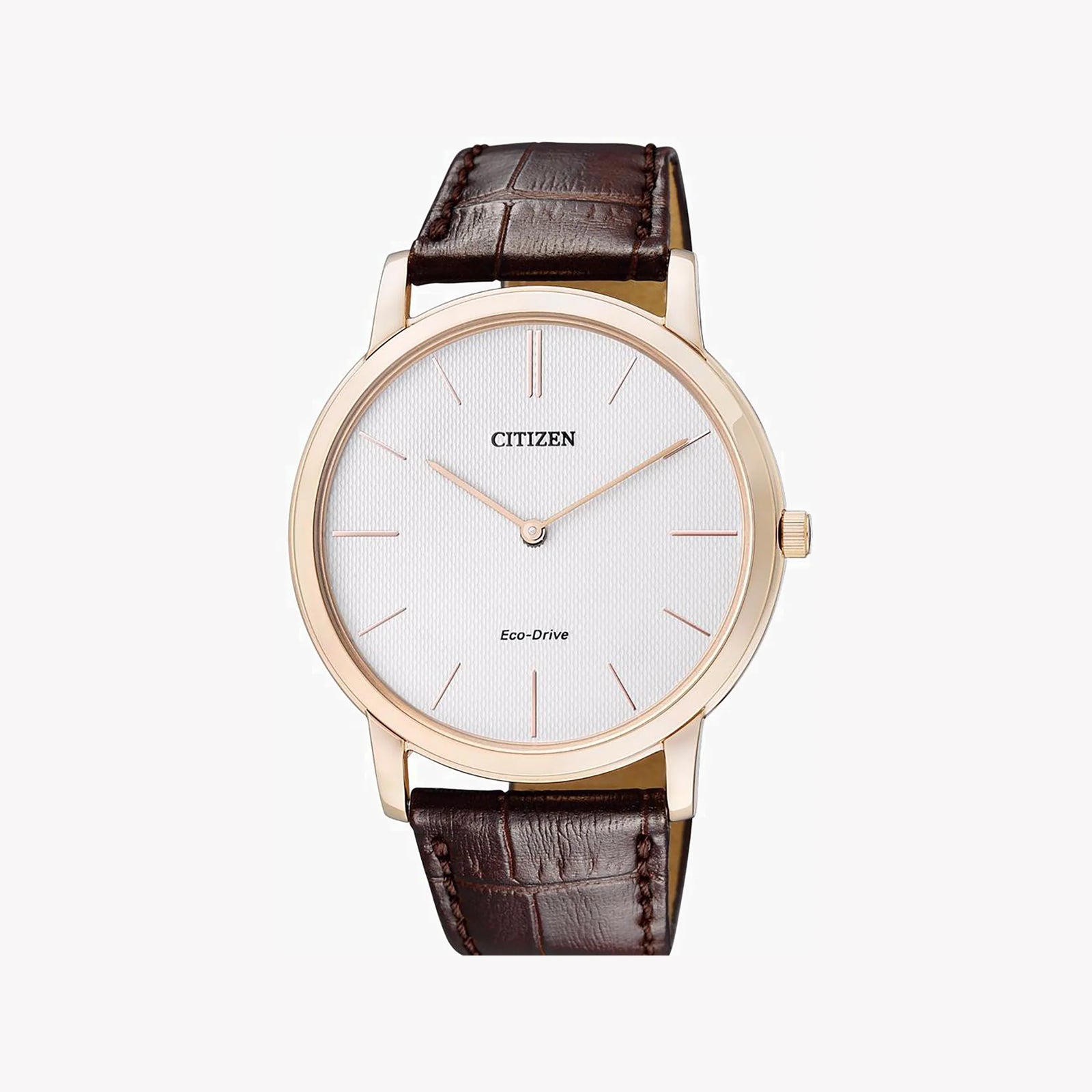 Citizen Ar1113-12a Rosegold Elegance - Versatile Eco-Drive Men's Watch With Leather Band by i-watch
