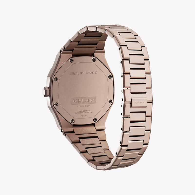 D1 MILANO Women's Rose Gold Watch, Brown Dial | D1-UTBL15 by i-watch