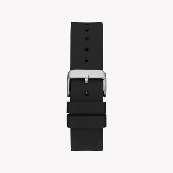 Guess Men's Silver Stainless Steel Watch, Black Dial | Gw0663g1 by i-watch