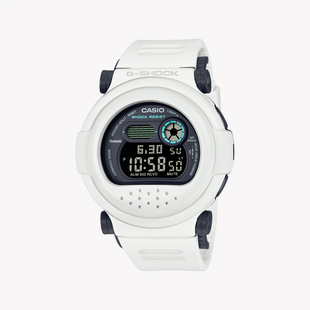 Casio G-Shock G-B001sf-7dr - Sporty Confidence Unleashed Men's Watch With Rugged White Design & Bluetooth Connectivity by i-watch