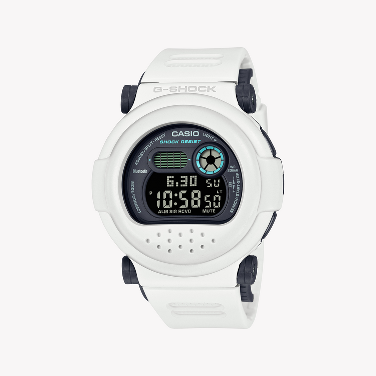 CASIO G-SHOCK G-B001SF-7DR - SPORTY CONFIDENCE UNLEASHED Men's Watch with Rugged White Design & Bluetooth Connectivity