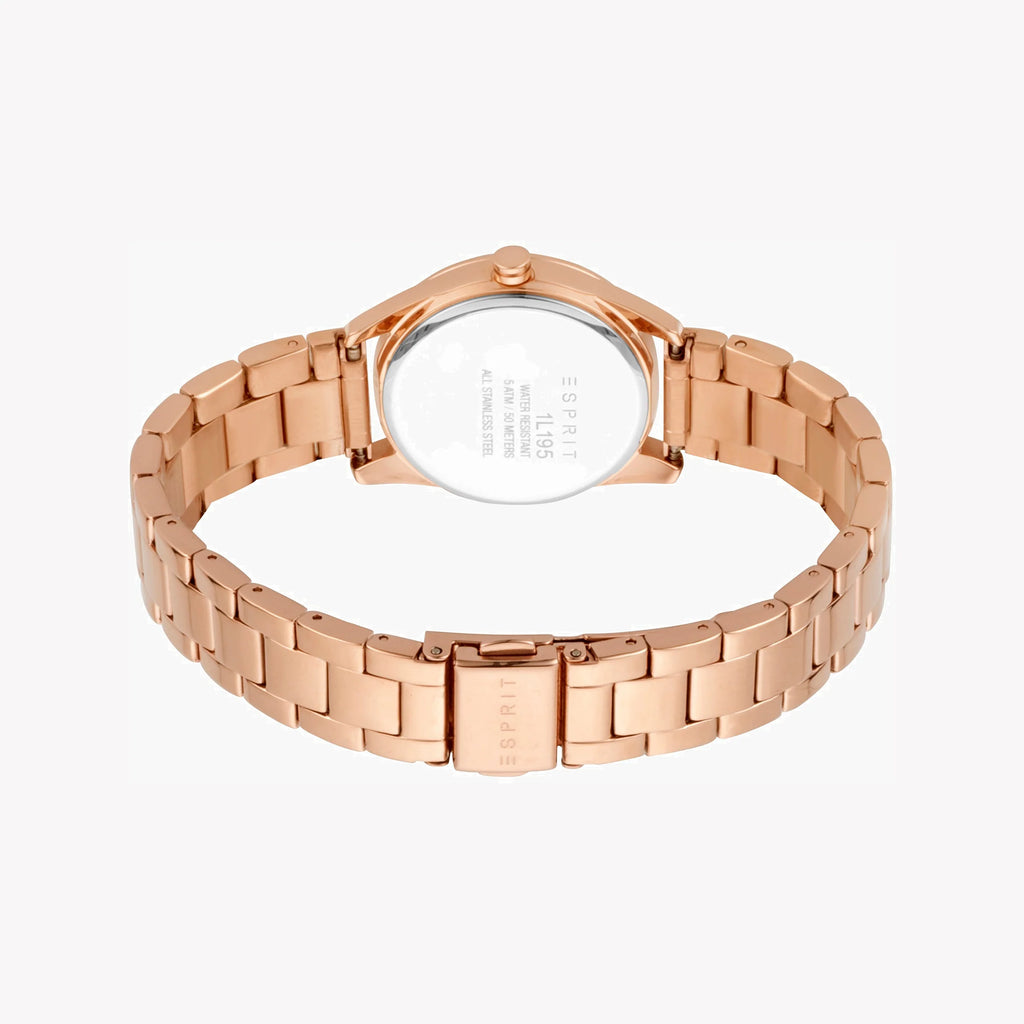 ESPRIT Women's Watch with Rose Gold Stainless Steel Case and Rose Gold Stainless Steel Band-i-Watch-3