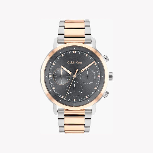 Calvin Klein Men's Silver/Gold Watch, Brown Dial | Mod. 25200064 by i-watch