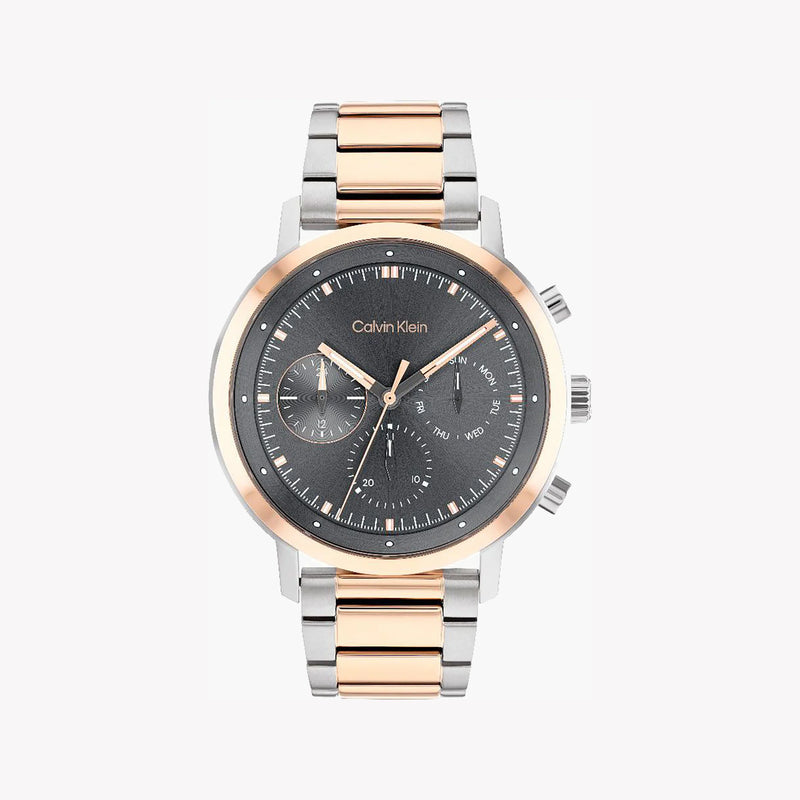 Calvin Klein Men's Silver/Gold Watch, Brown Dial | Mod. 25200064 by i-watch