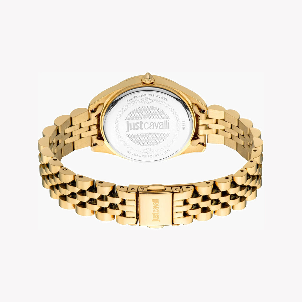 JUST CAVALLI Women's Watch with Gold Stainless Steel Case and Gold Stainless Steel Band-i-Watch-3