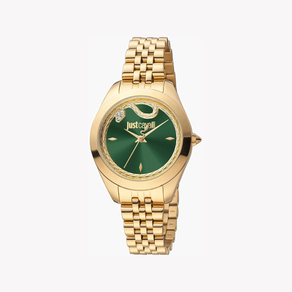 Just Cavalli Women's Gold Watch, Green Dial | Jc1l210m0275 by i-watch