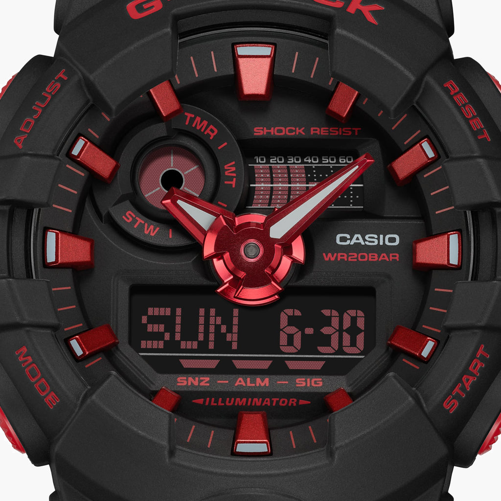 CASIO G-SHOCK GA-700BNR-1ADR BOLD BLACK - MEN'S RUGGED STYLE & FUNCTIONALITY-i-Watch-5