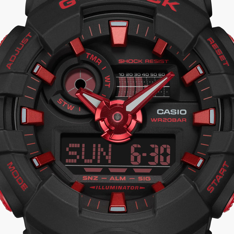 G-Shock Men's Black Resin Watch, Digital Display | Ga-700bnr-1adr by i-watch