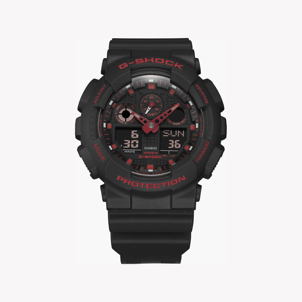 G-Shock Men's Black Resin Watch, Digital Display | Ga-100bnr-1adr by i-watch