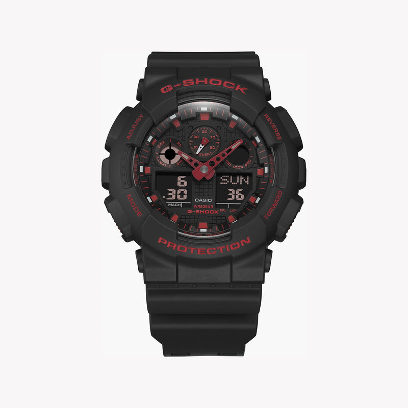 G-Shock Men's Black Resin Watch, Digital Display | Ga-100bnr-1adr by i-watch