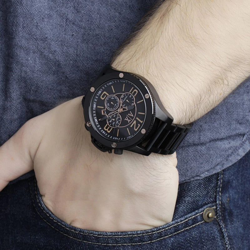 Armani Exchange Men's Black Stainless Steel Watch, Black Dial | Ax1513 by i-watch