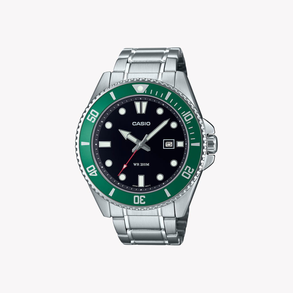 CASIO MDV-107D-3AV DYNAMIC ADVENTURE - MEN'S STYLISH DIVER'S TIMEPIECE WITH 200M WATER RESISTANCE