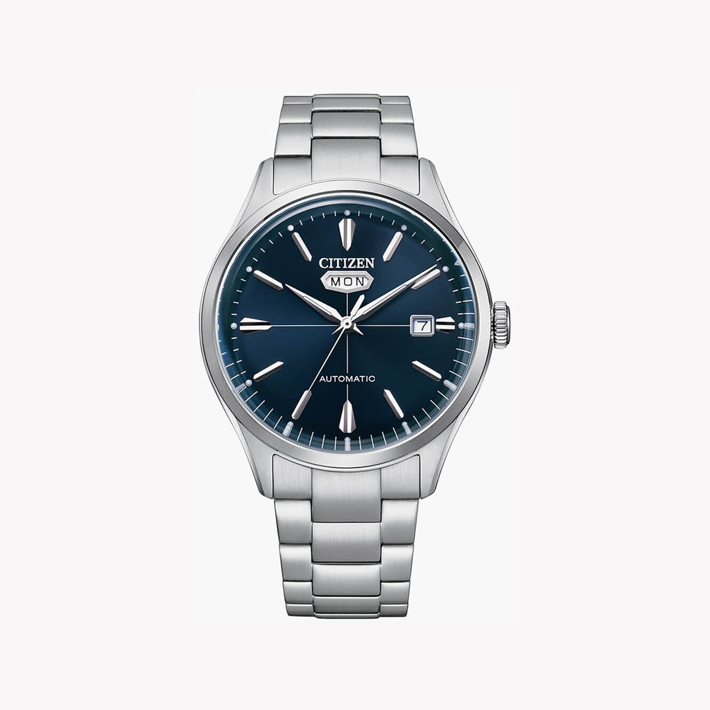 CITIZEN NH8391-51L AUTOMATIC - ELEGANT BLUE DIAL MEN'S WATCH WITH STAINLESS STEEL STYLE