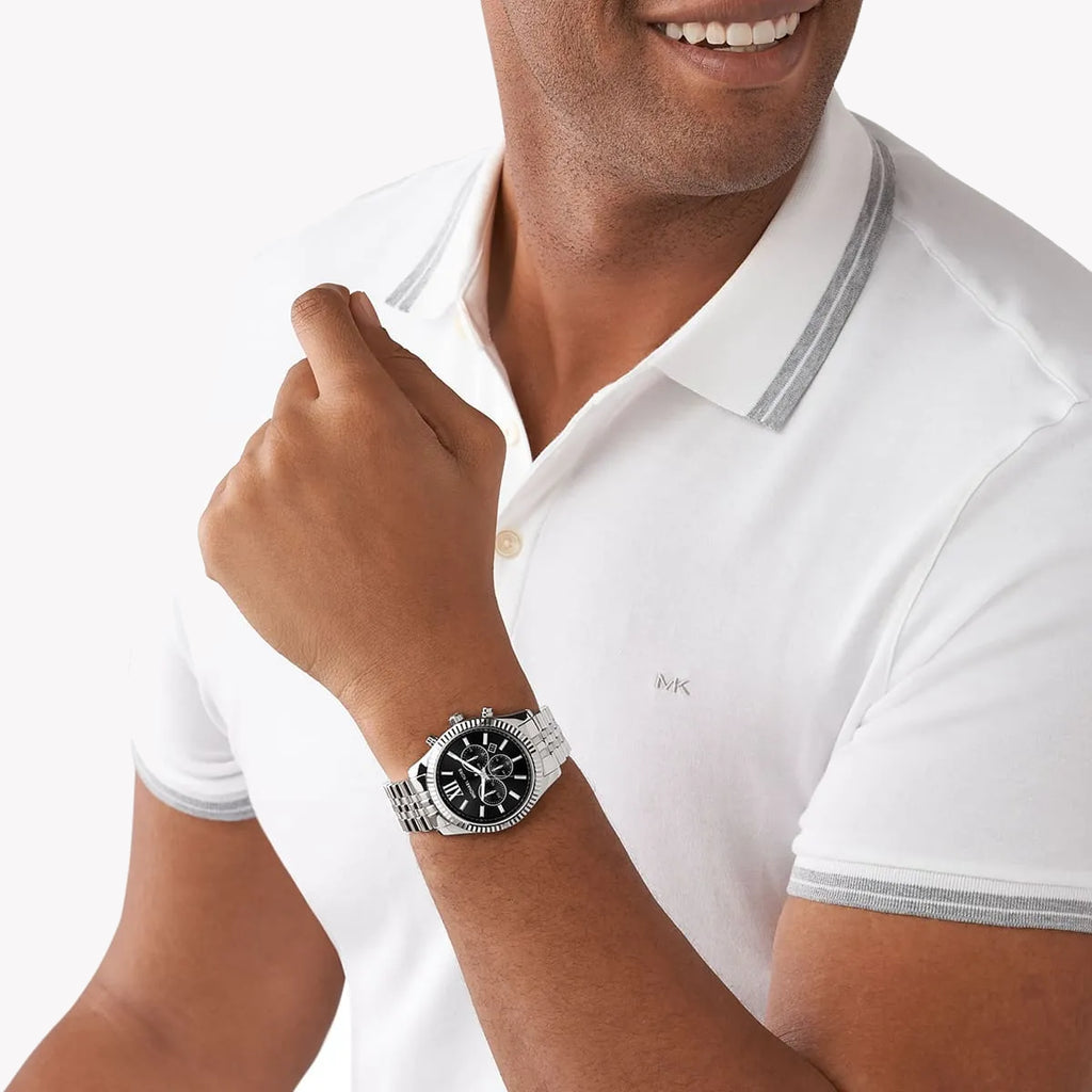 MICHAEL KORS MK8602 BOLD SOPHISTICATION - MEN'S STAINLESS STEEL TIMEPIECE WITH BLACK DIAL-i-Watch-4