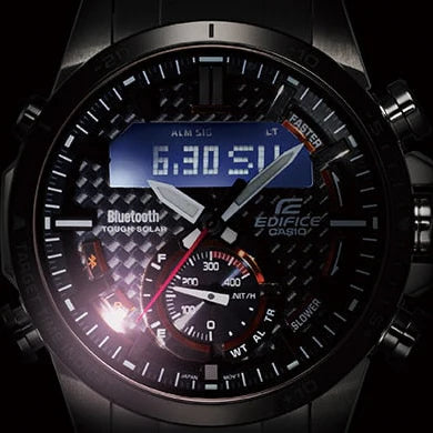 Casio Edifice Ecb-800db-1adr - Sporty Elegance Meets Smart Connectivity Men's Watch by i-watch