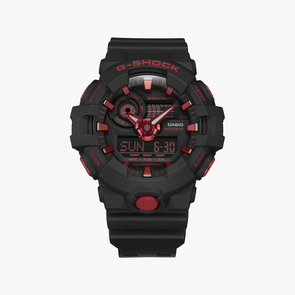G-Shock Men's Black Resin Watch, Digital Display | Ga-700bnr-1adr by i-watch