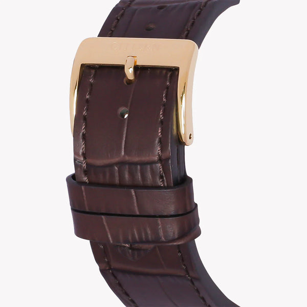 Citizen Men's Gold Watch, Brown Leather | Be9182-06e by i-watch