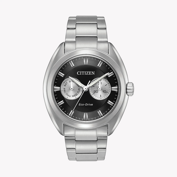 Citizen Bu4010-56e - Dynamic Elegance: Men's Eco-Drive Watch With Silver Stainless Steel & Black Dial by i-watch