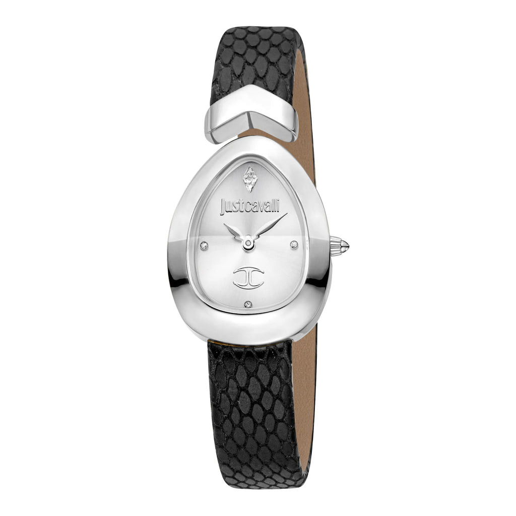 Just Cavalli JC1L321L0015 Women’s Chic Statement Watch - Bold Silver Dial & Stylish Leather Band-i-Watch-4