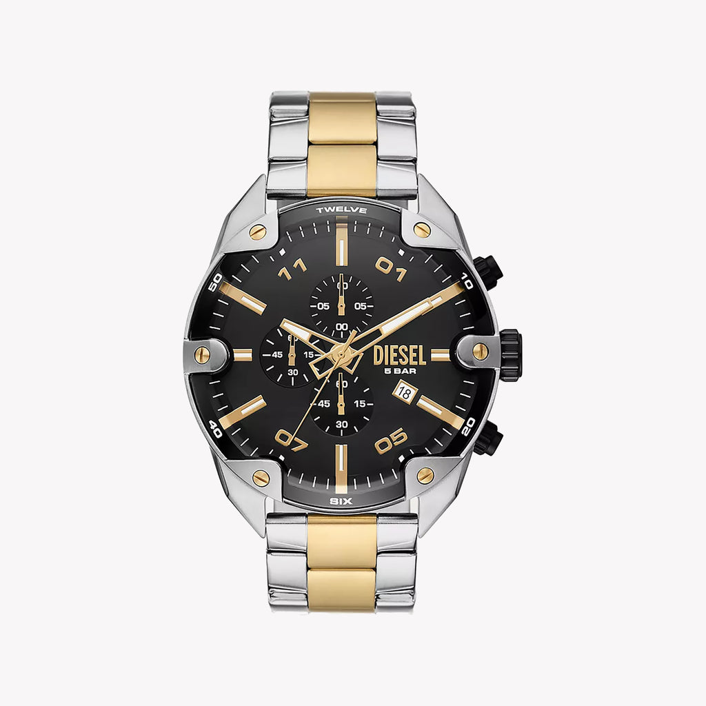 DIESEL DZ4627 BOLD PRESENCE - COMMANDING MEN'S TIMEPIECE WITH STRIKING BLACK DIAL