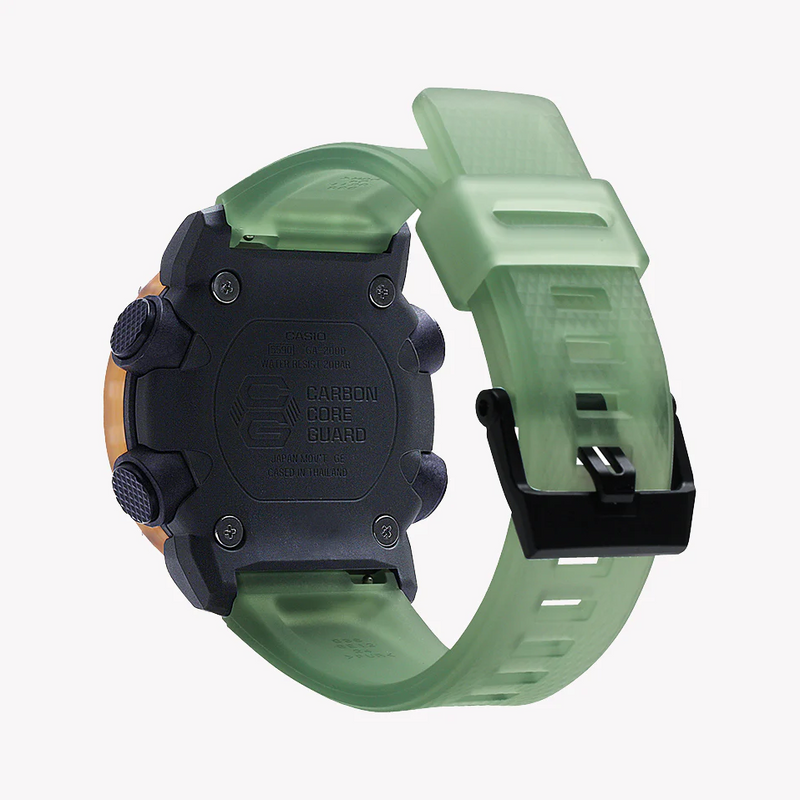 Casio G-Shock Ga-2000hc-3adr Adventure Fusion - Men's Rose Gold & Green Resin Watch by i-watch
