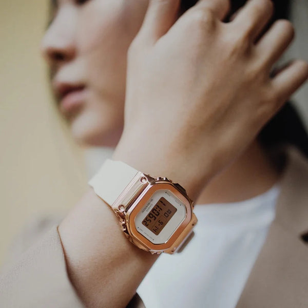 G-Shock Gm-S5600pg-4dr Rose Gold - Elegantly Strong Women's Timepiece by i-watch