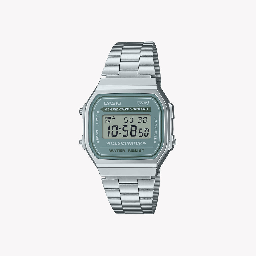 CASIO A168WA-3AY DYNAMIC DIGITAL - SPORTY & STYLISH TIMEPIECE FOR ADVENTURE & EVERYDAY WEAR