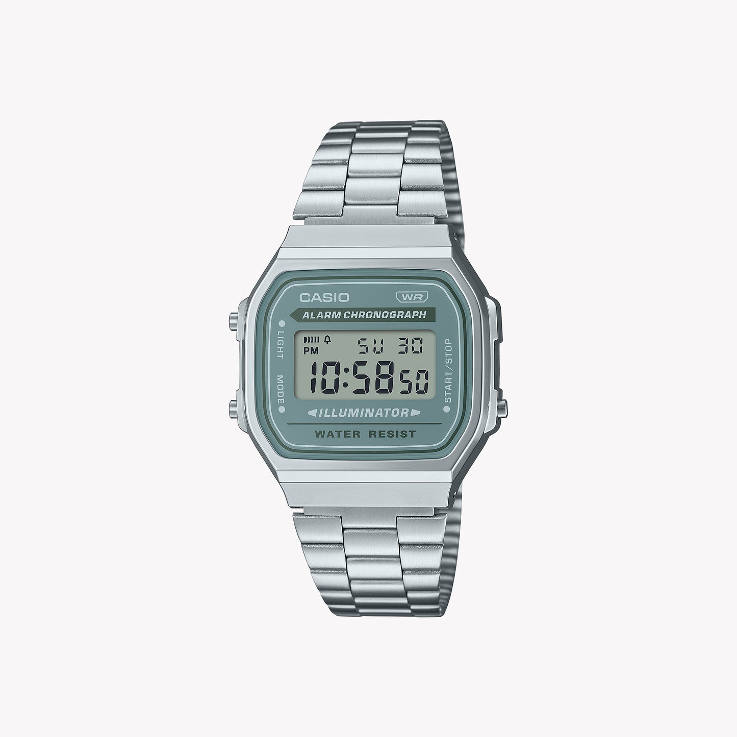 Casio A168WA-3AY Vintage Silver Unisex Watch