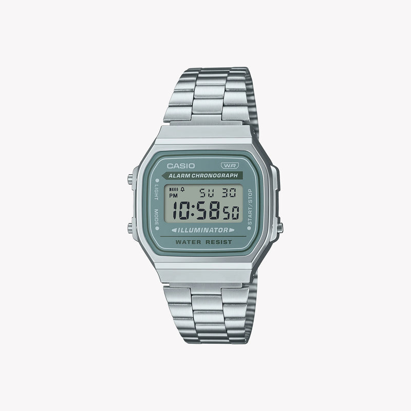CASIO A168WA-3AY DYNAMIC DIGITAL - SPORTY & STYLISH TIMEPIECE FOR ADVENTURE & EVERYDAY WEAR