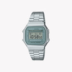 Casio A168WA-3AY Vintage Silber Unisex-Uhr