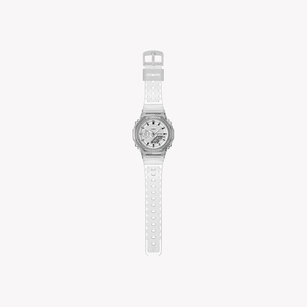 Casio G-Shock Men's Translucent Carbon Watch, White Dial | Gma-S2100sk-7aer by i-watch