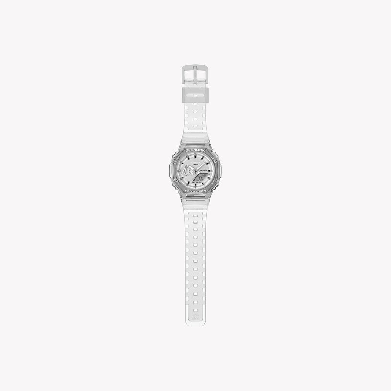Casio G-Shock Men's Translucent Carbon Watch, White Dial | Gma-S2100sk-7aer by i-watch