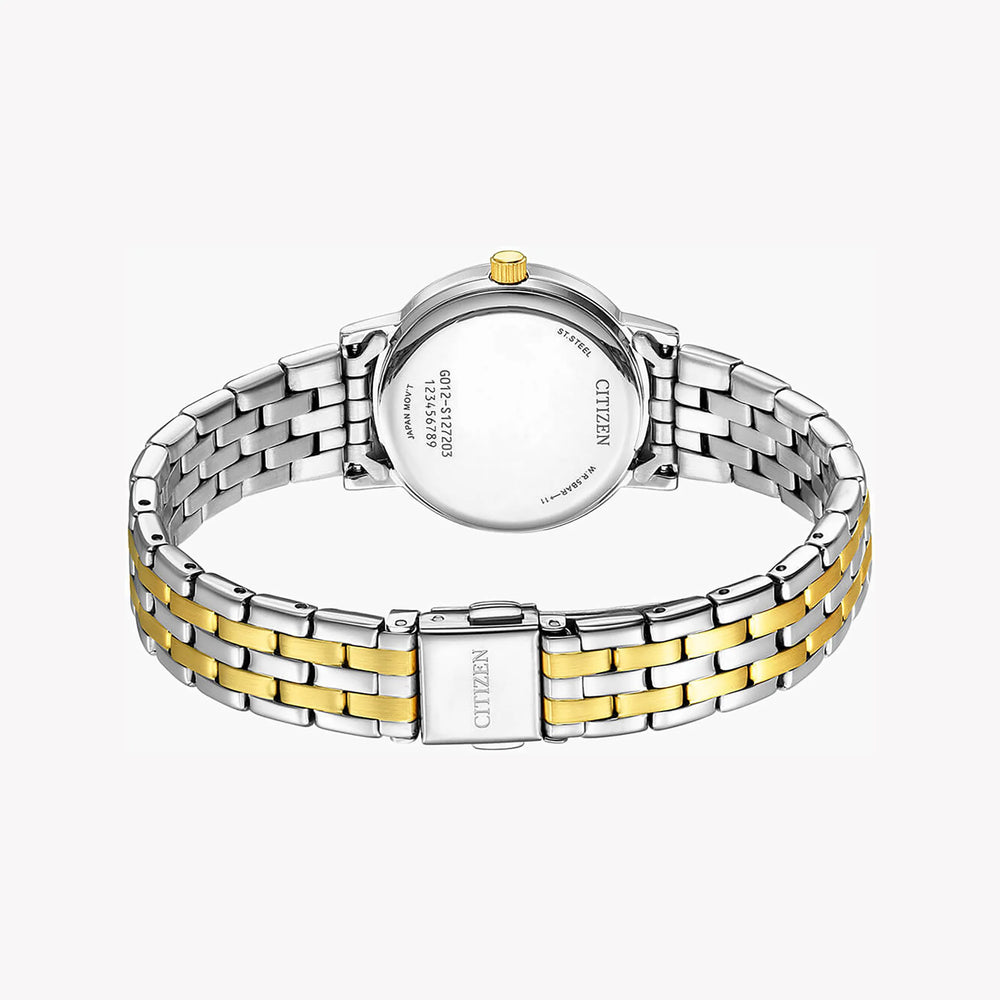 Citizen Eu6096-58a Radiant Charm - Elegant Women's Watch With Silver & Gold Dual-Tone Design by i-watch