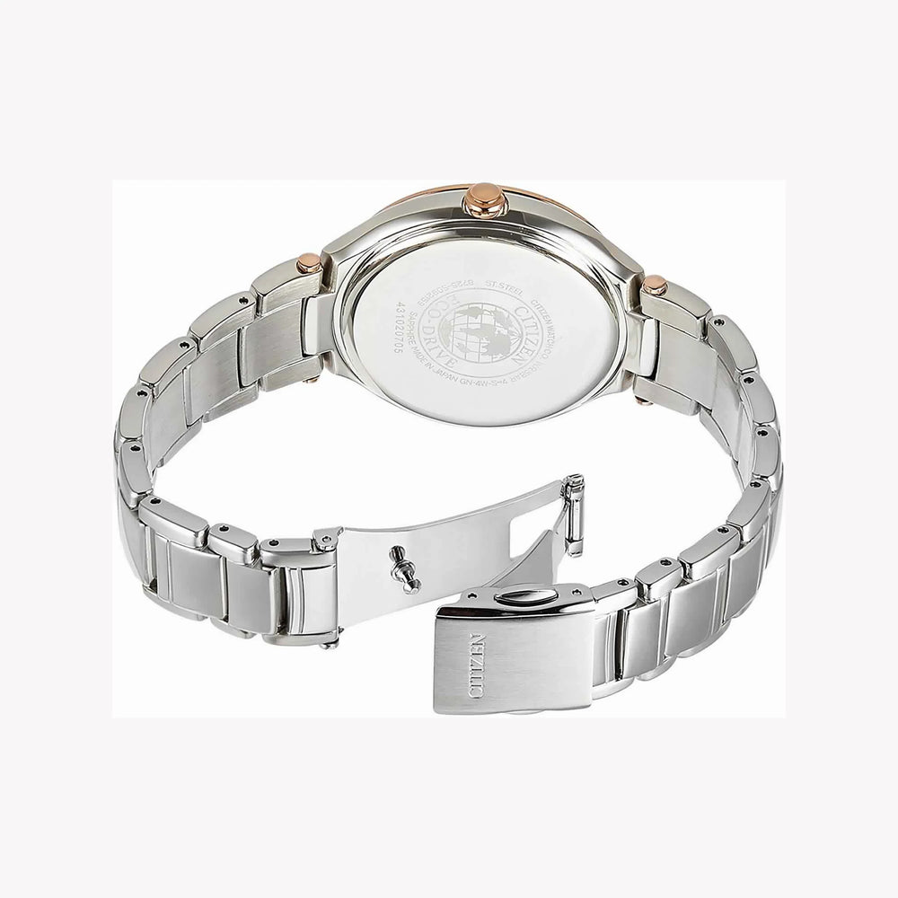Citizen Fd4007-51w - Elegant Luxe Eco-Drive Women's Timepiece With Brown Dial & Silver Stainless Steel by i-watch