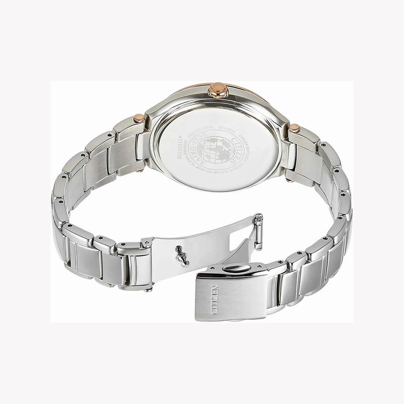 Citizen Fd4007-51w - Elegant Luxe Eco-Drive Women's Timepiece With Brown Dial & Silver Stainless Steel by i-watch