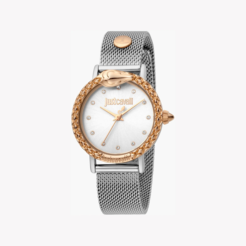 Just Cavalli Women's Silver Watch, Elegant Design | Jc1l124m0105 by i-watch