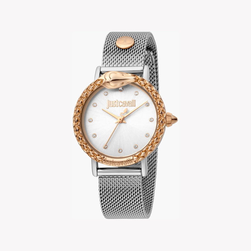Just Cavalli Women's Silver Watch, Elegant Design | Jc1l124m0105 by i-watch