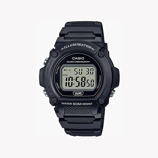 Montre numérique noire pour homme Casio W-219H-1AV