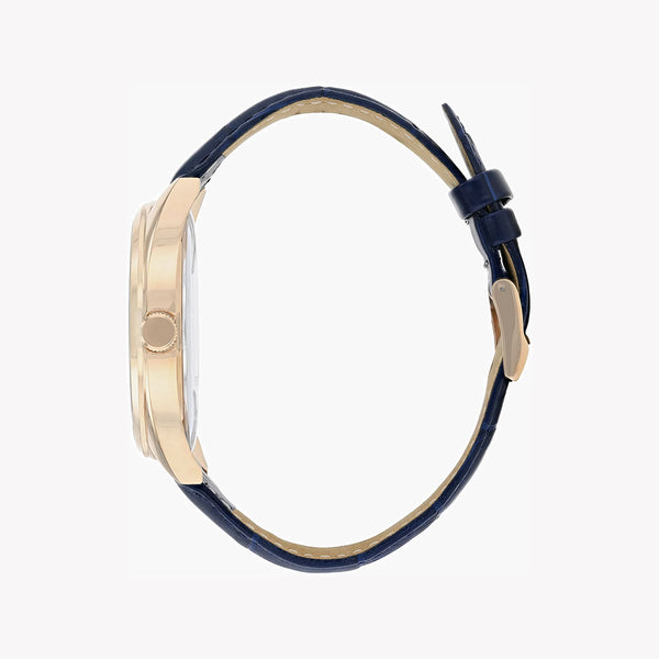 Citizen Men's Gold Watch, Blue Dial, Leather Band | Bi5093-01l by i-watch