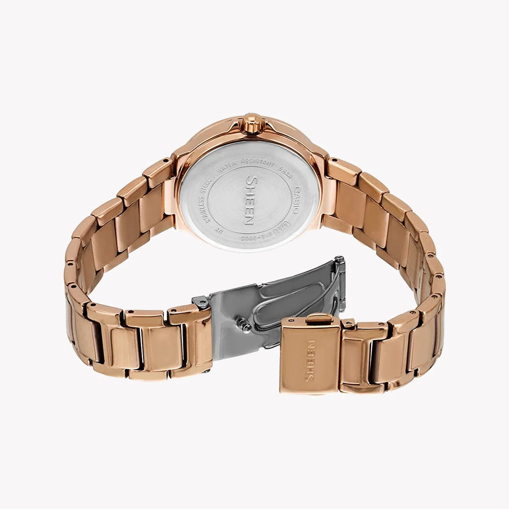 Casio She-3805pg-9audr Rose Gold Elegance - Sophisticated Women's Timepiece by i-watch