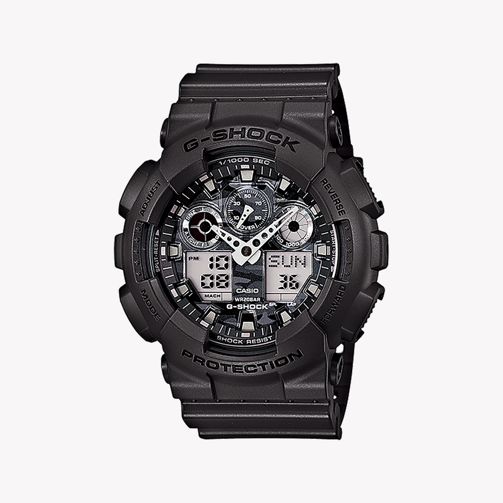 Casio G-Shock Ga-100cf-8a Sporty Edge - Rugged Brown Camo Men's Watch by i-watch