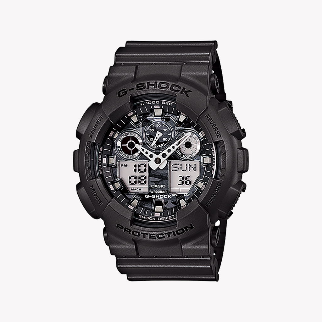 CASIO G-SHOCK GA-100CF-8A SPORTY EDGE - RUGGED BROWN CAMO MEN'S WATCH